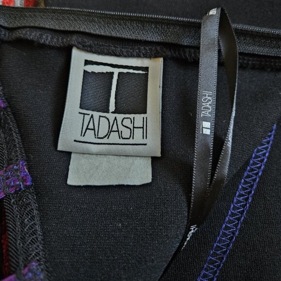 RARE Tadashi Shoji Purple & Black Mini Dress🖤💜🖤 - Picture 8 of 9